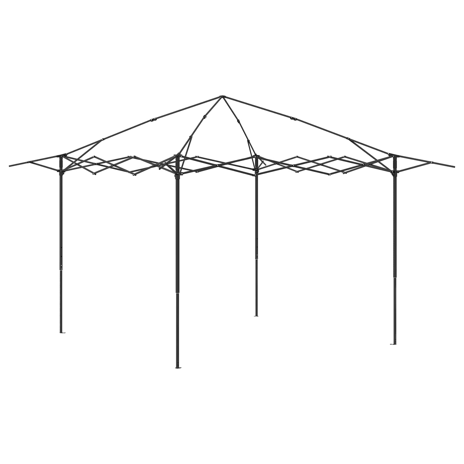 Gazebo be šoninės sienos 4 x 4 m Kremas ir rudas Gazebo be šoninės sienos 4 x 4 m Kremas ir rudas - Image 4