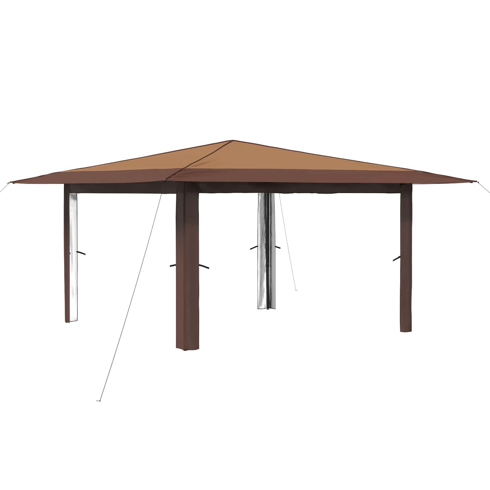 Gazebo be šoninės sienos 4 x 4 m Bežinis ir Rudas Gazebo be šoninės sienos 4 x 4 m Bežinis ir Rudas - Image 3