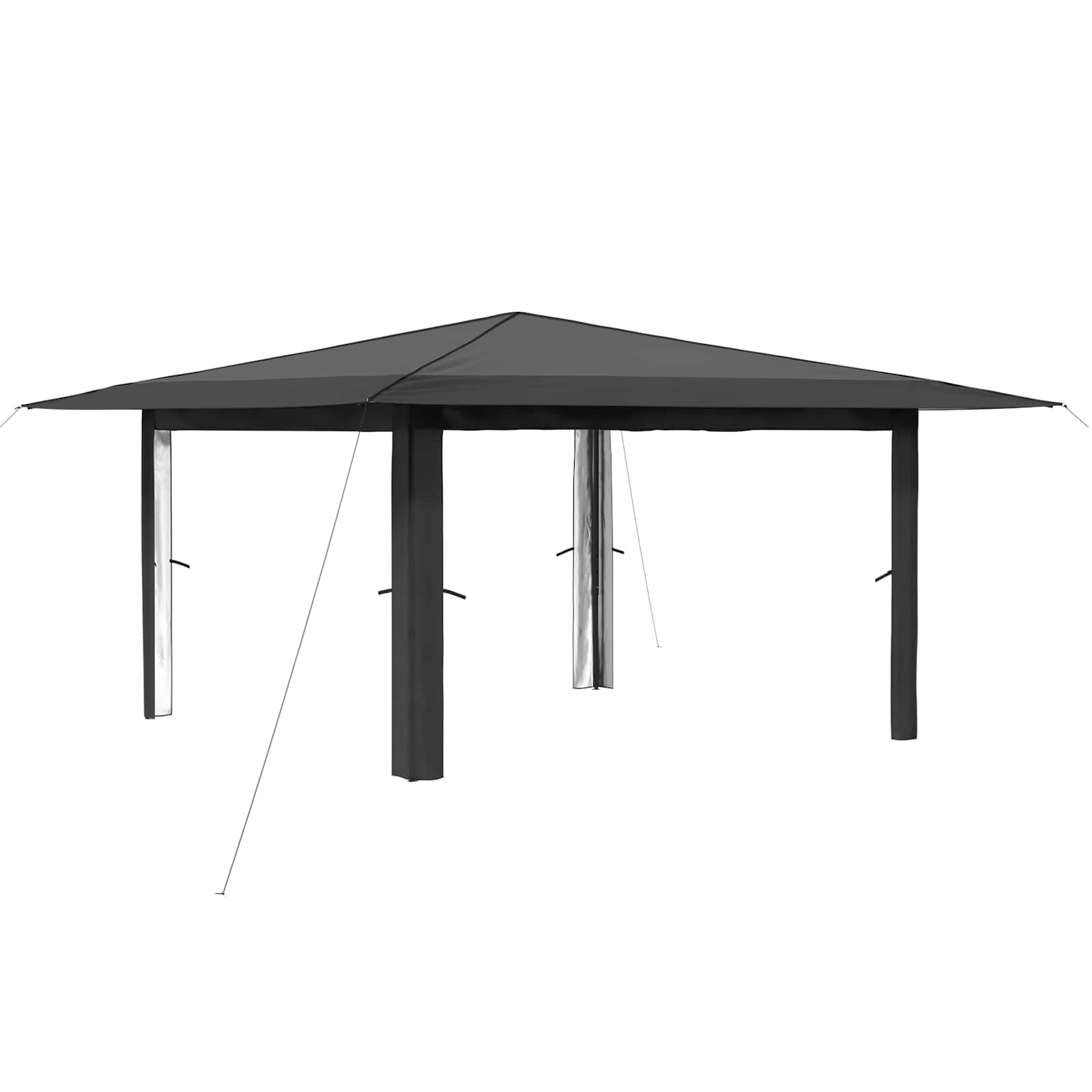 Gazebo be šoninės sienos 4 x 4 m Šviesiai pilka ir antracito Gazebo be šoninės sienos 4 x 4 m Šviesiai pilka ir antracito - Image 3
