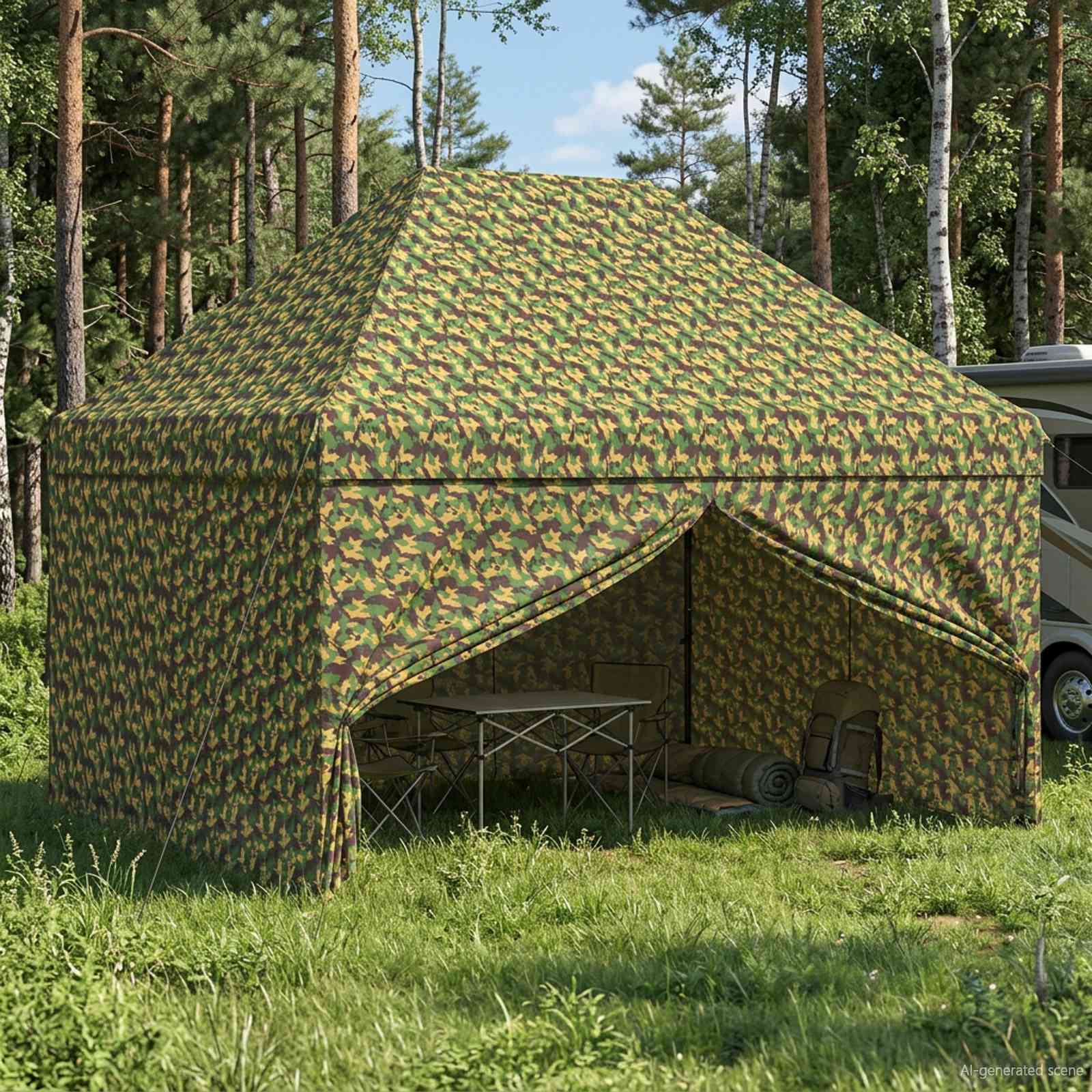 Kanopė su 4 šoninėmis sienelėmis 2,9 x 4,3 m Kanopė su 4 šoninėmis sienelėmis 2,9 x 4,3 m - Image 2