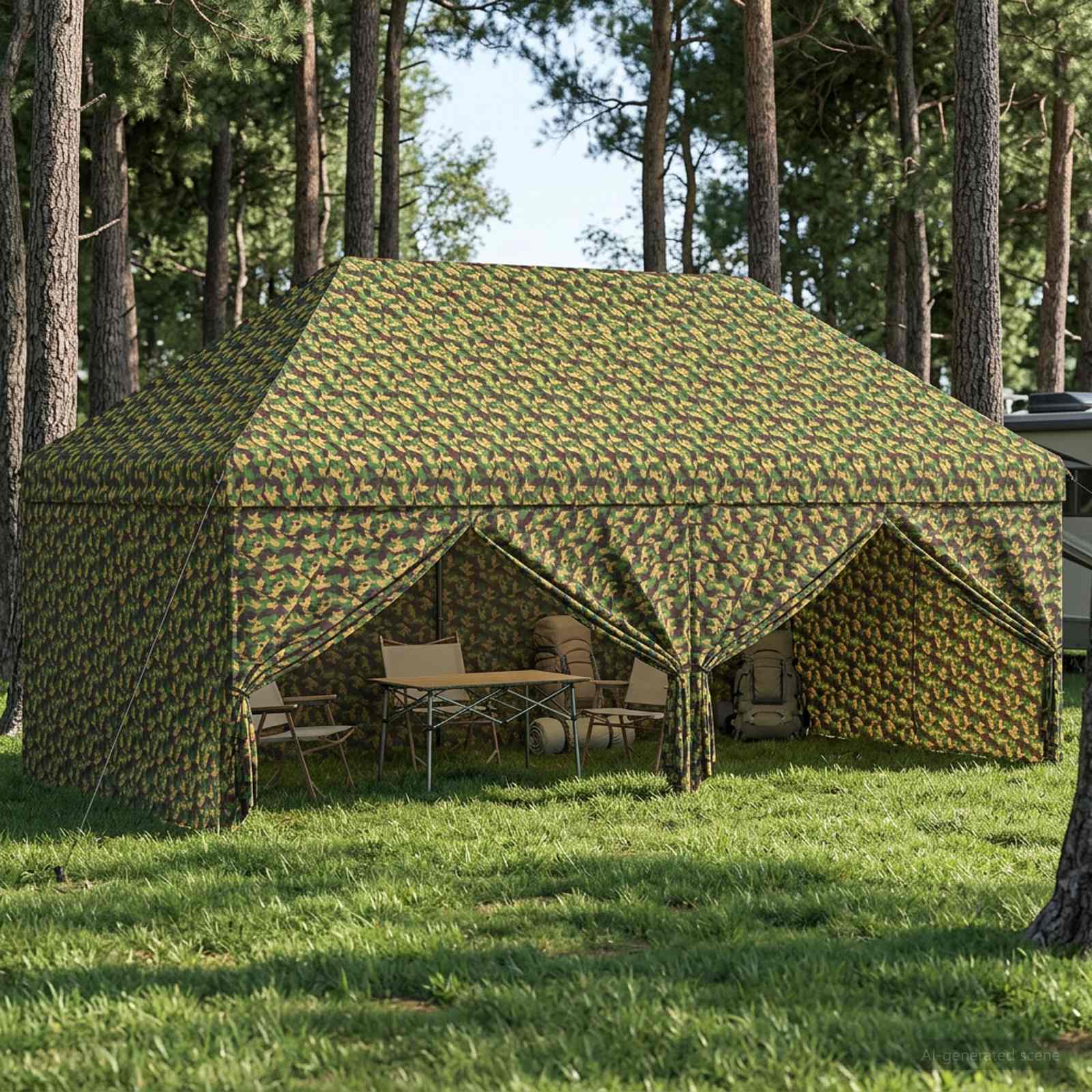 Kanopė su 4 šoninėmis sienelėmis 2,9 x 5,8 m Kanopė su 4 šoninėmis sienelėmis 2,9 x 5,8 m - Image 2
