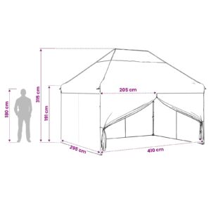 Pop-up Gazebo su 4 Šoninėmis Sienelėmis 3 x 4 m Miško maskuotė