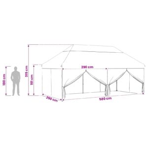 Pop-up Gazebo su 4 Šoninėmis Sienelėmis 3 x 6 m Miško maskuotė
