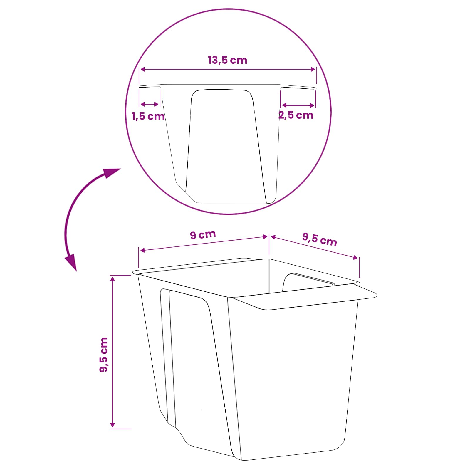 Gėlių dėžės Euro paletėms 12 vnt. Pilka 13,5 x 9 x 9,5 cm Gėlių dėžės Euro paletėms 12 vnt. Pilka 13,5 x 9 x 9,5 cm