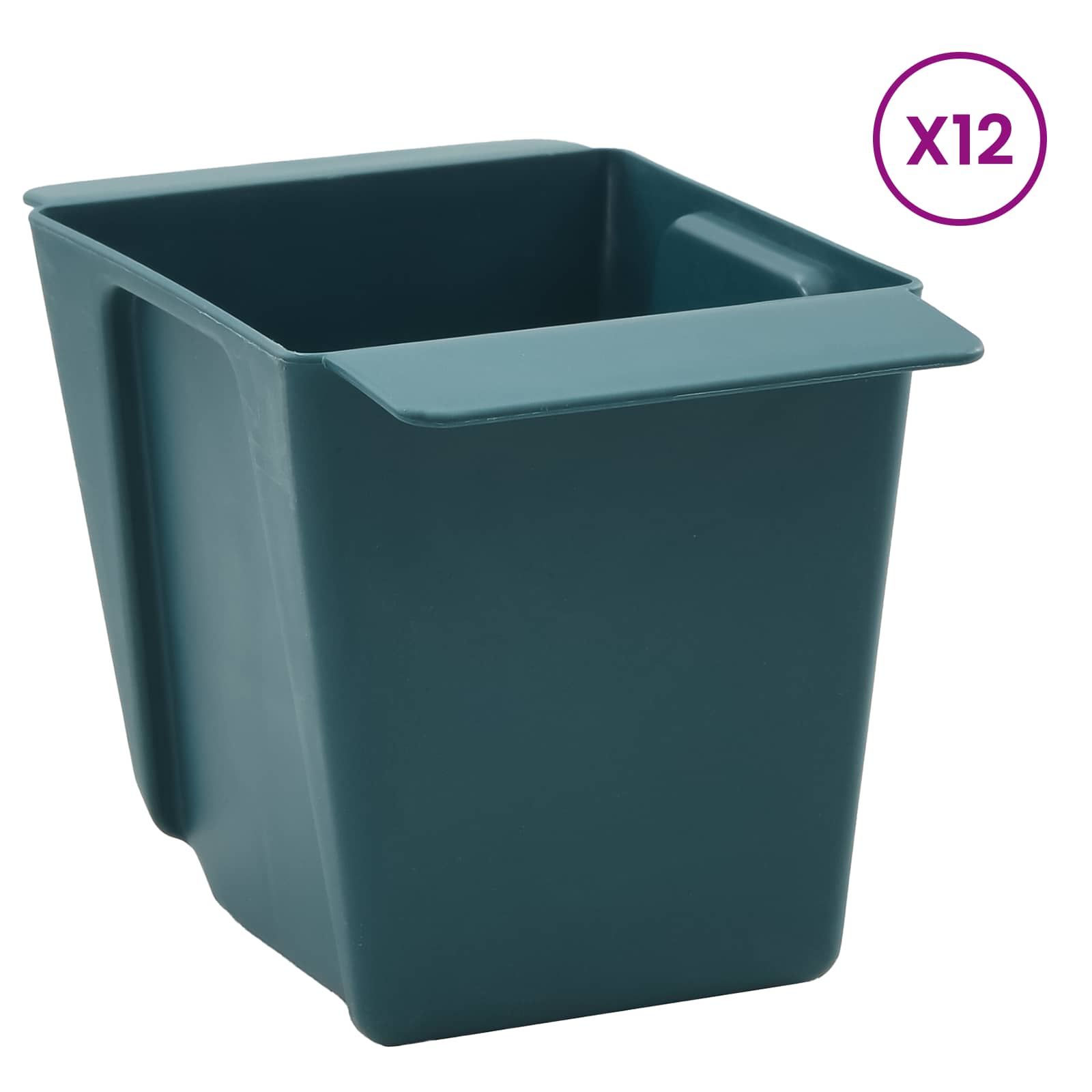Gėlių dėžės Euro paletėms 12 vnt. Žalia 14 x 9 x 9,5 cm Gėlių dėžės Euro paletėms 12 vnt. Žalia 14 x 9 x 9,5 cm - Image 4