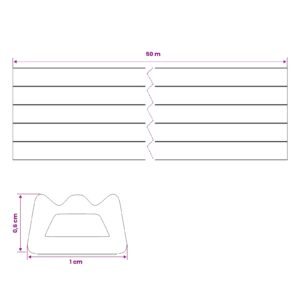 Savipolimerinis langų sandariklis Ruda 10 x 6 mm 50 m