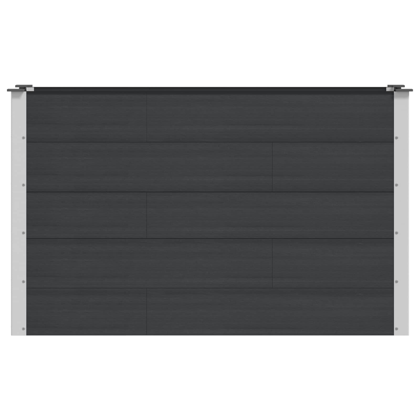 Paaukštinta sodo lova Juoda 150 x 50 x 91 cm WPC ir aliuminis Paaukštinta sodo lova Juoda 150 x 50 x 91 cm WPC ir aliuminis - Image 4