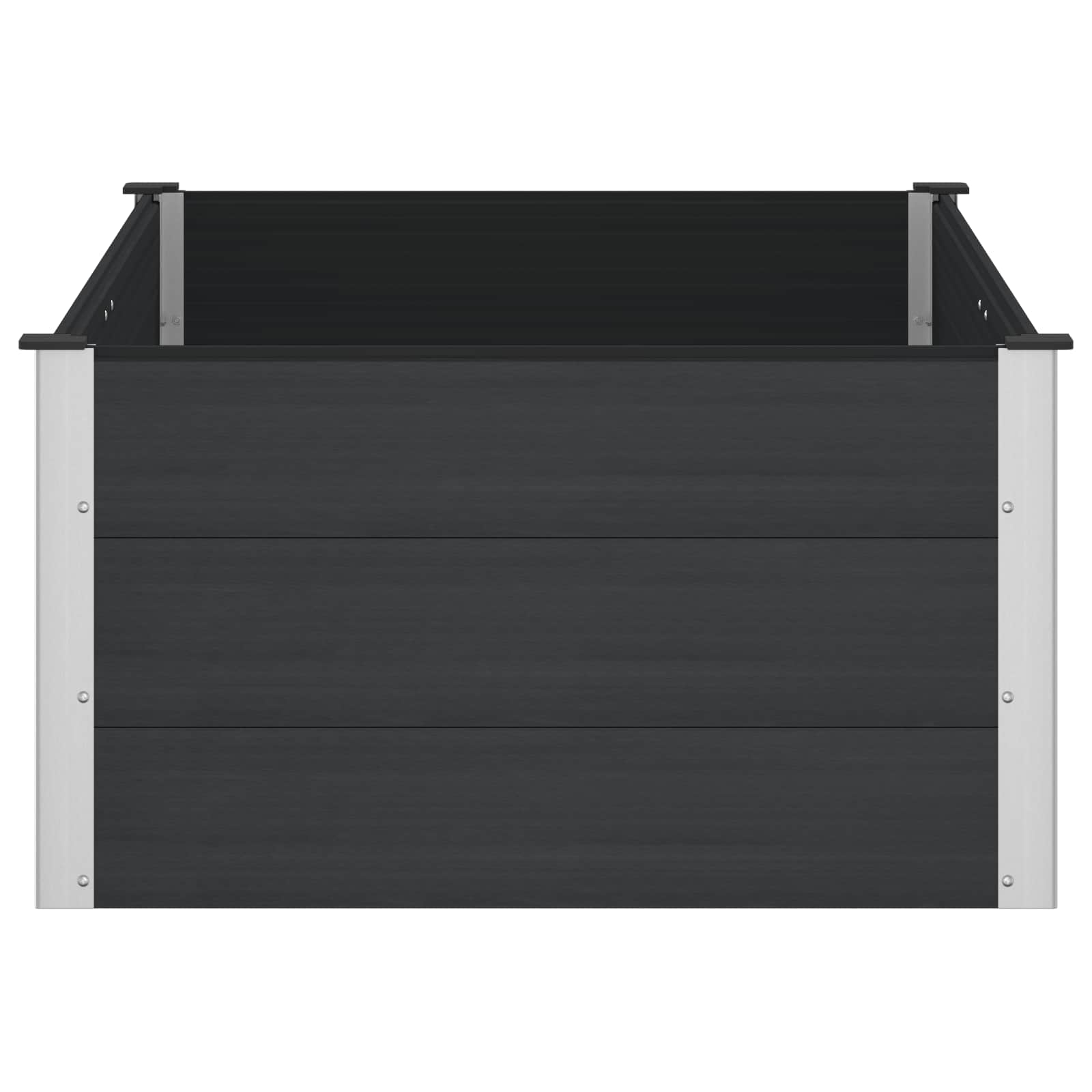 Paaukštinta sodo lova Juoda 150 x 100 x 54 cm WPC ir aliuminis Paaukštinta sodo lova Juoda 150 x 100 x 54 cm WPC ir aliuminis - Image 5