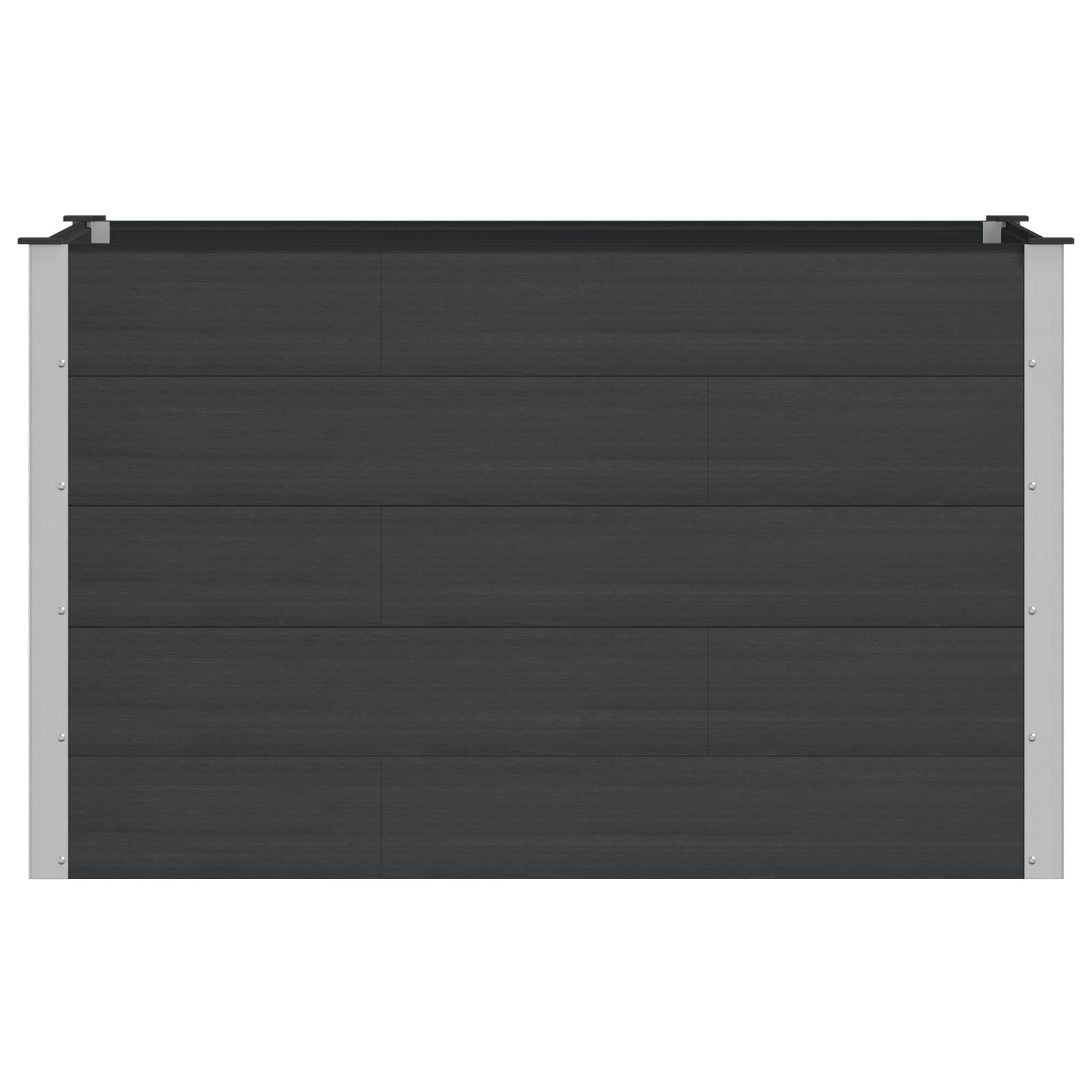 Paaukštinta sodo lova Juoda 150 x 100 x 91 cm WPC ir aliuminis Paaukštinta sodo lova Juoda 150 x 100 x 91 cm WPC ir aliuminis - Image 4