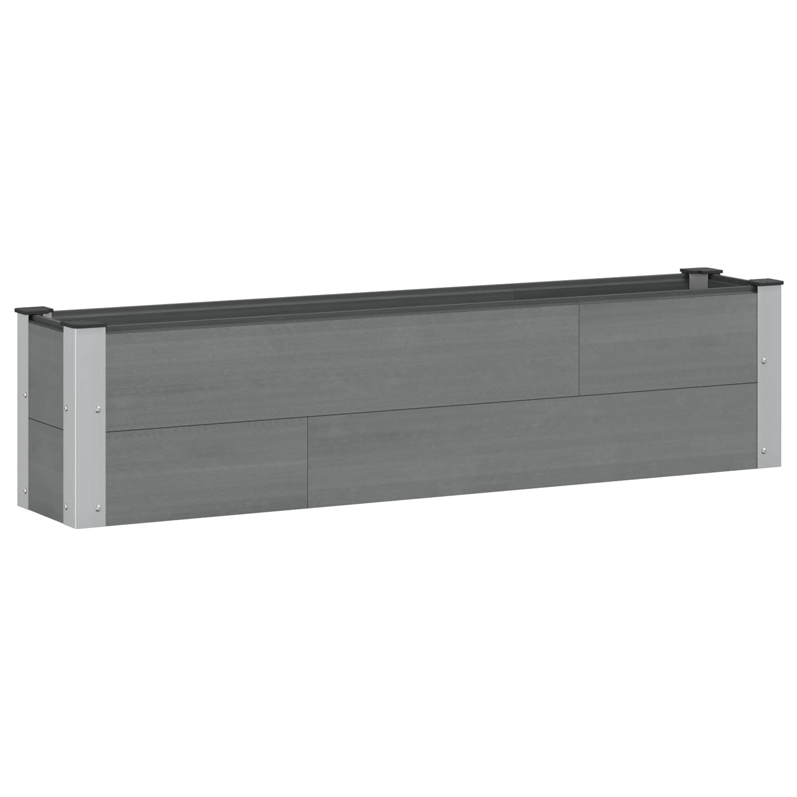 Paaukštinta sodo lova Pilka 150 x 30 x 36 cm WPC ir aliuminis Paaukštinta sodo lova Pilka 150 x 30 x 36 cm WPC ir aliuminis - Image 3