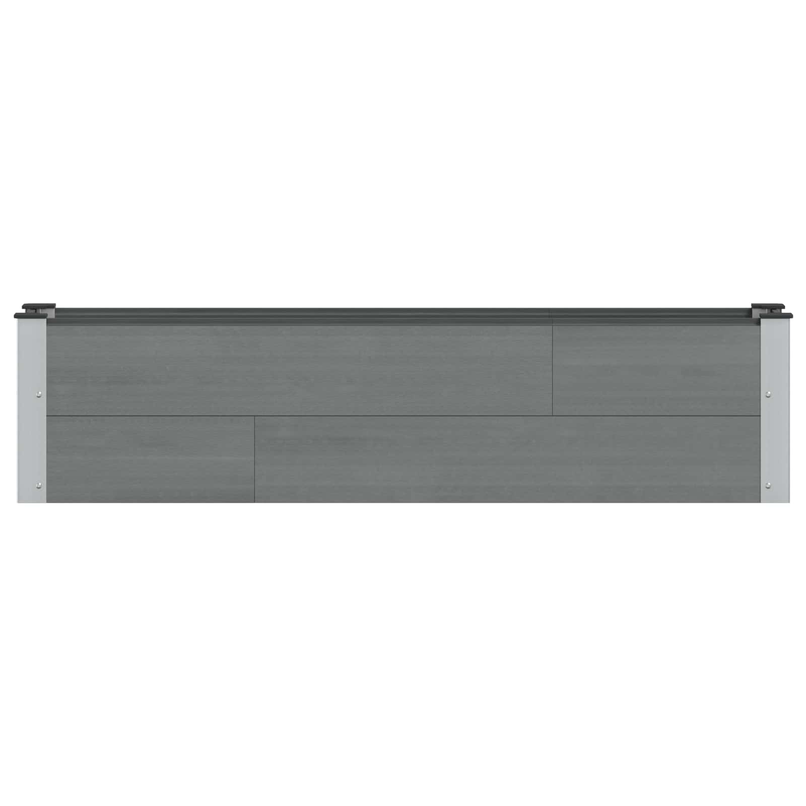 Paaukštinta sodo lova Pilka 150 x 30 x 36 cm WPC ir aliuminis Paaukštinta sodo lova Pilka 150 x 30 x 36 cm WPC ir aliuminis - Image 4