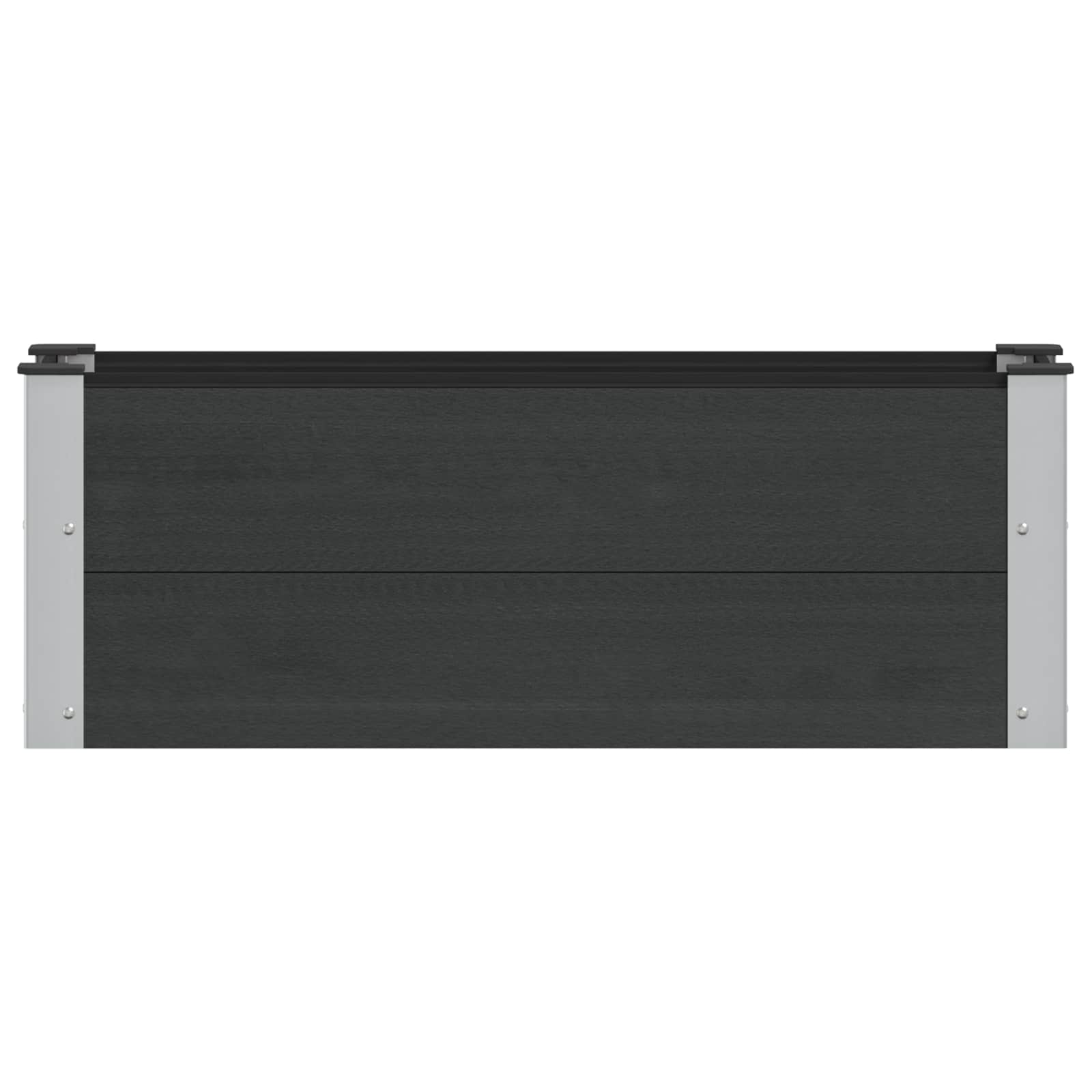 Paaukštinta sodo lova Juoda 100 x 30 x 36 cm WPC ir aliuminis Paaukštinta sodo lova Juoda 100 x 30 x 36 cm WPC ir aliuminis - Image 4