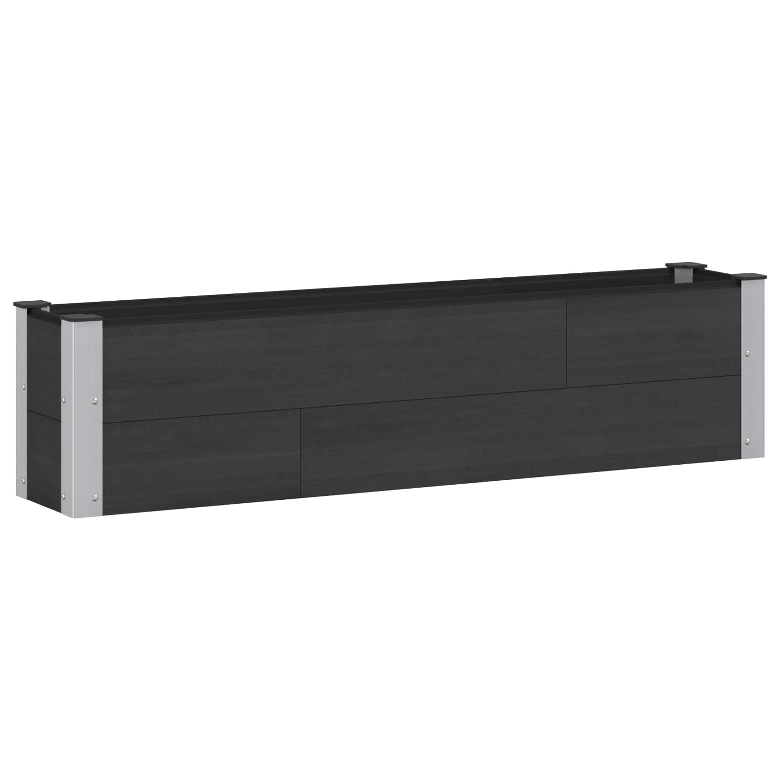 Paaukštinta sodo lova Juoda 150 x 30 x 36 cm WPC ir aliuminis Paaukštinta sodo lova Juoda 150 x 30 x 36 cm WPC ir aliuminis - Image 3
