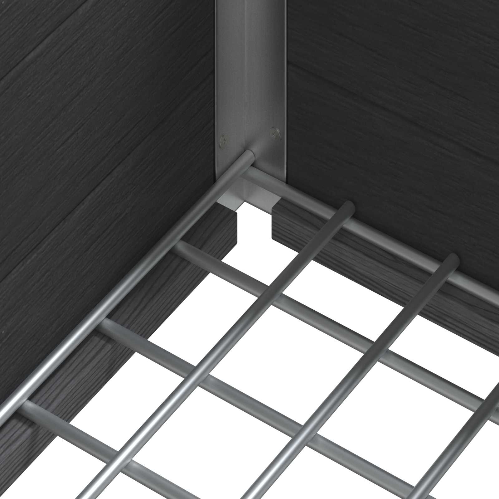 Paaukštinta sodo lova Pilka 50 x 30 x 42 cm WPC ir aliuminis Paaukštinta sodo lova Pilka 50 x 30 x 42 cm WPC ir aliuminis - Image 8