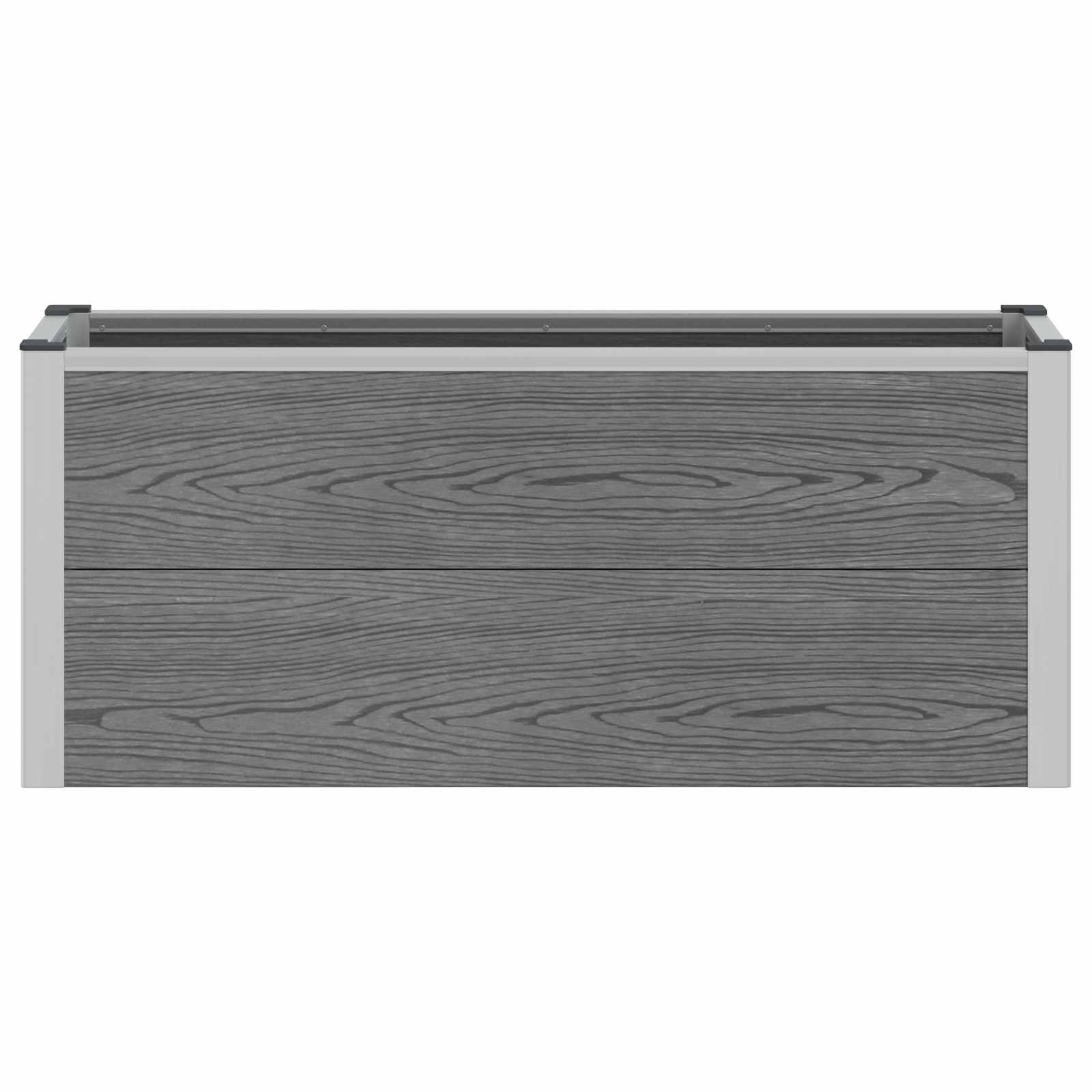 Paaukštinta sodo lova Pilka 100 x 30 x 42 cm WPC ir aliuminis Paaukštinta sodo lova Pilka 100 x 30 x 42 cm WPC ir aliuminis - Image 5