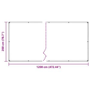 Augalų uždangalas Skaidrus 2 x 12 m PE