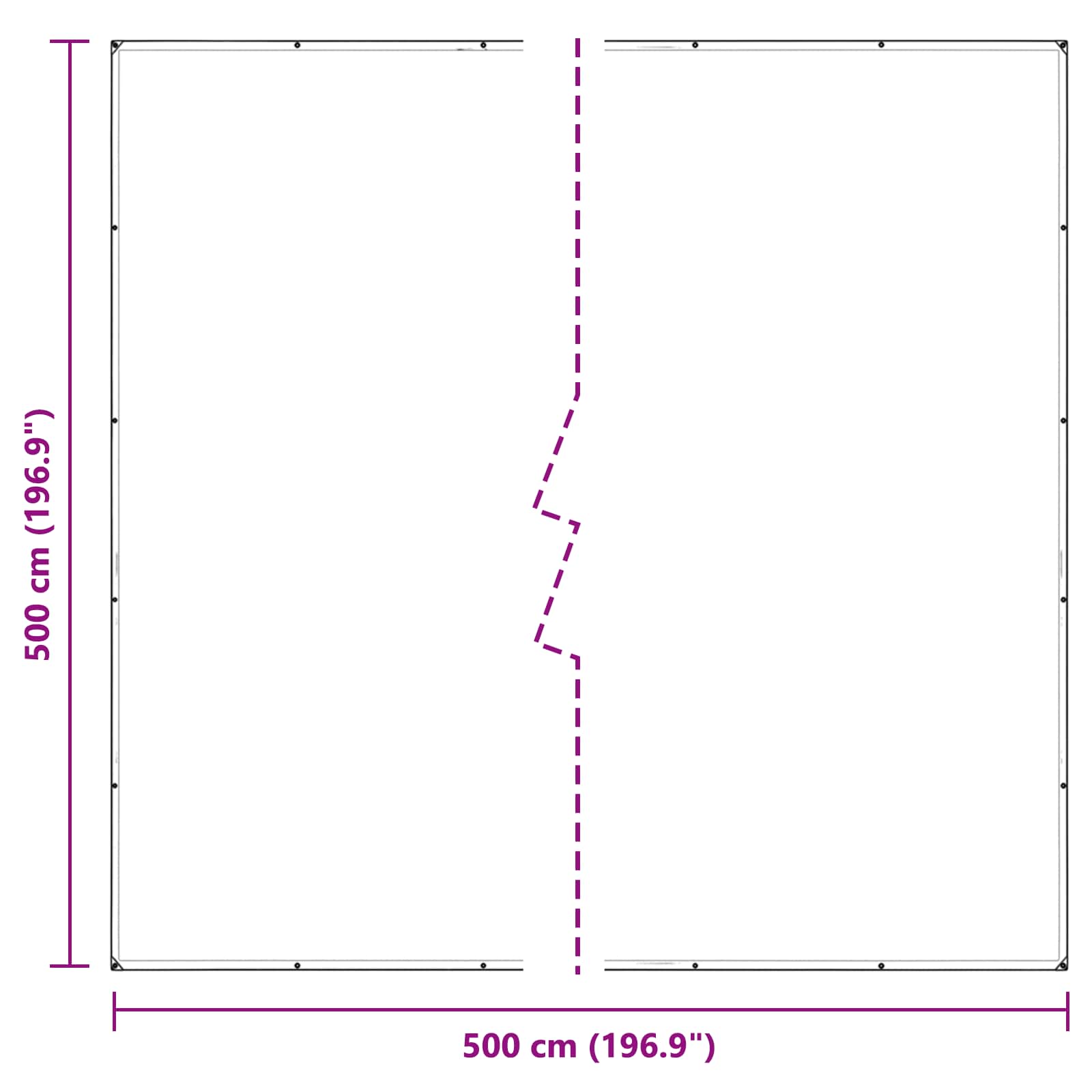 Augalų uždangalas Skaidrus 5 x 5 m PE Augalų uždangalas Skaidrus 5 x 5 m PE