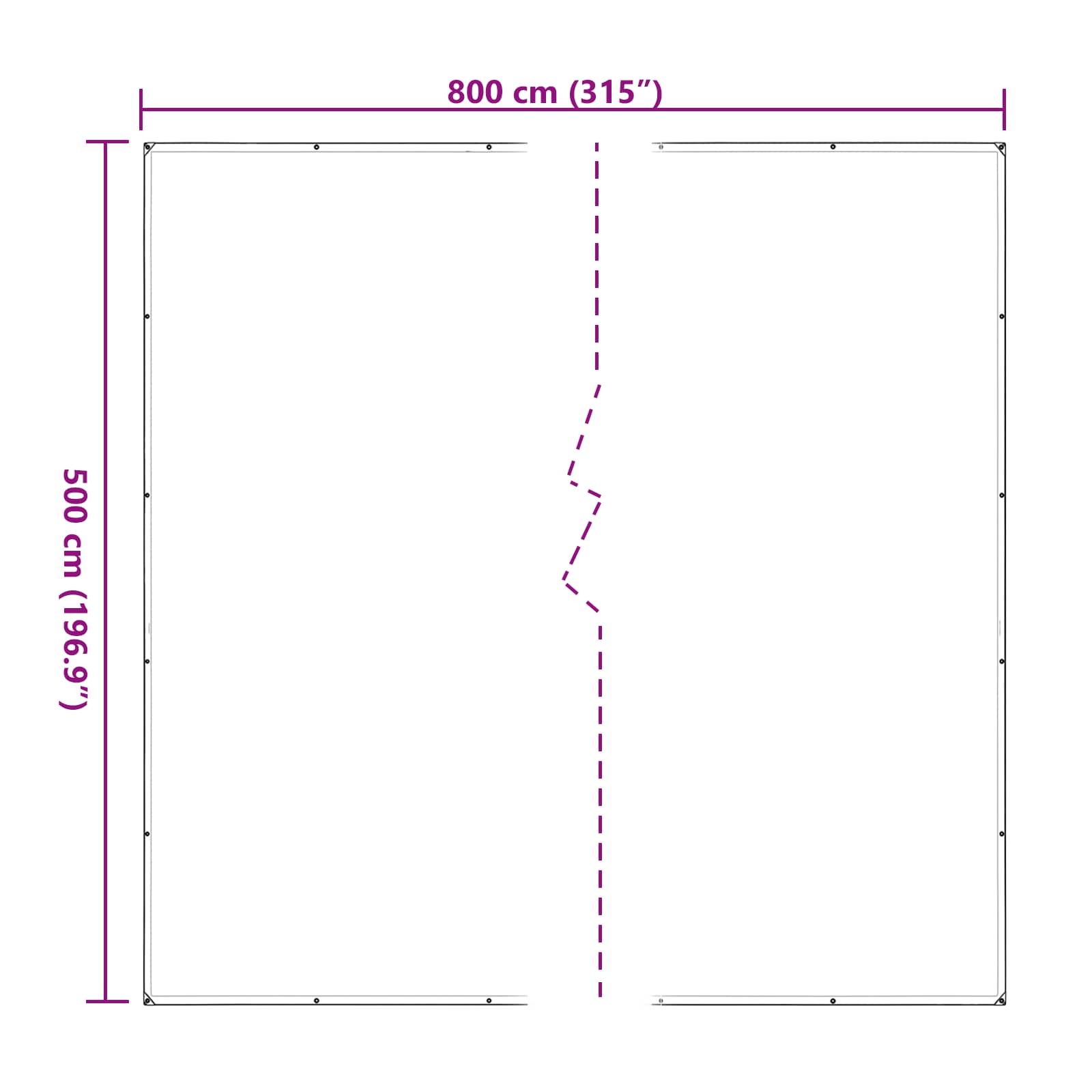 Augalų uždangalas Skaidrus 5 x 8 m PE Augalų uždangalas Skaidrus 5 x 8 m PE