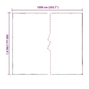 Augalų uždangalas Skaidrus 5 x 10 m PE