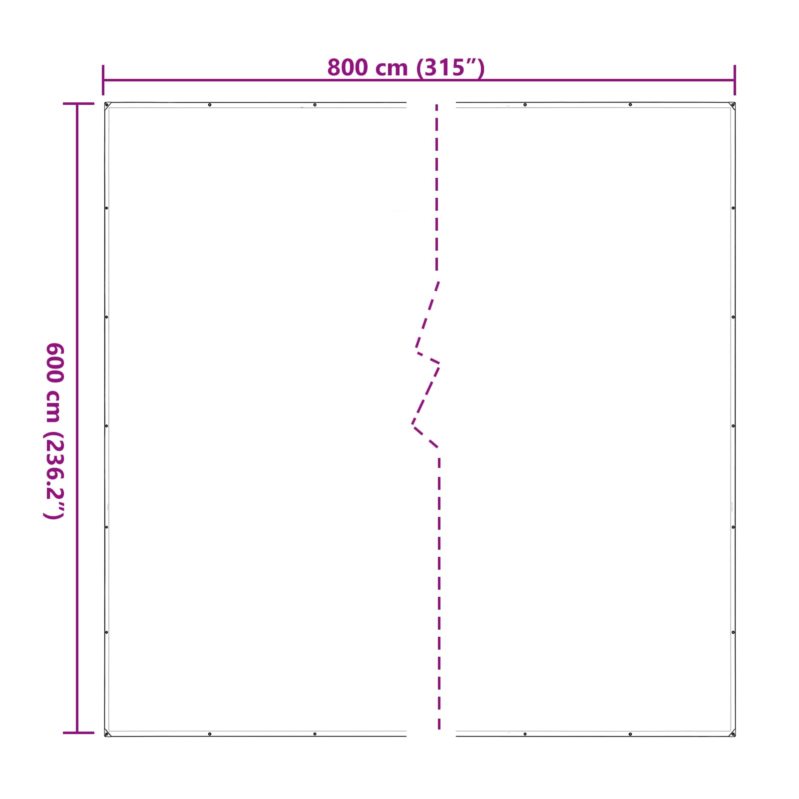Augalų uždangalas Skaidrus 6 x 8 m PE Augalų uždangalas Skaidrus 6 x 8 m PE