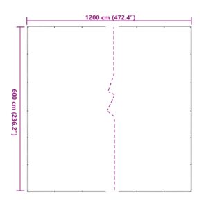 Augalų uždangalas Skaidrus 6 x 12 m PE