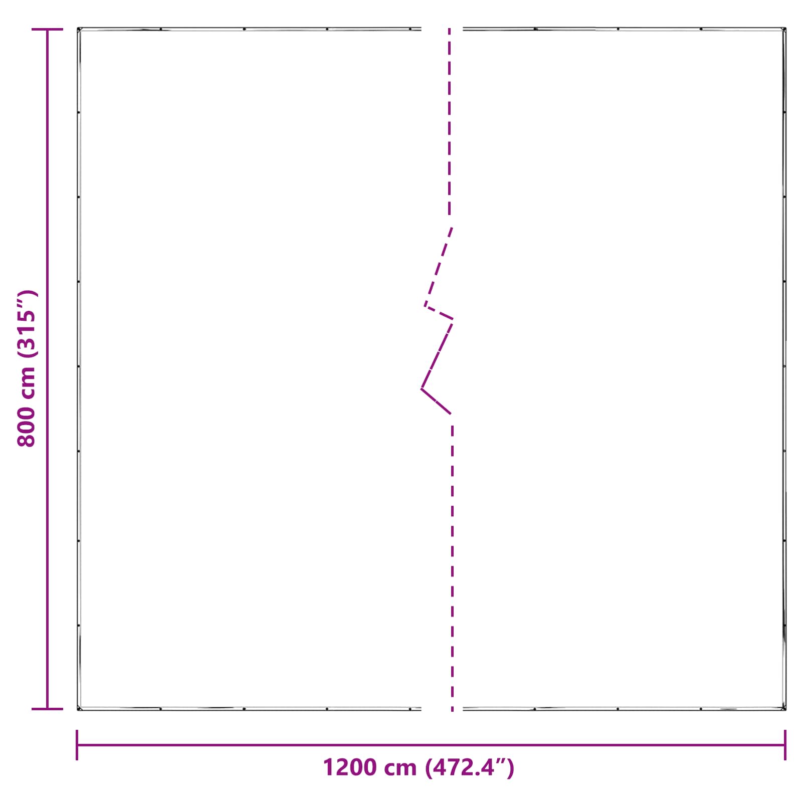 Augalų uždangalas Skaidrus 8 x 12 m PE Augalų uždangalas Skaidrus 8 x 12 m PE