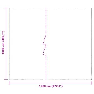 Augalų uždangalas Skaidrus 10 x 12 m PE