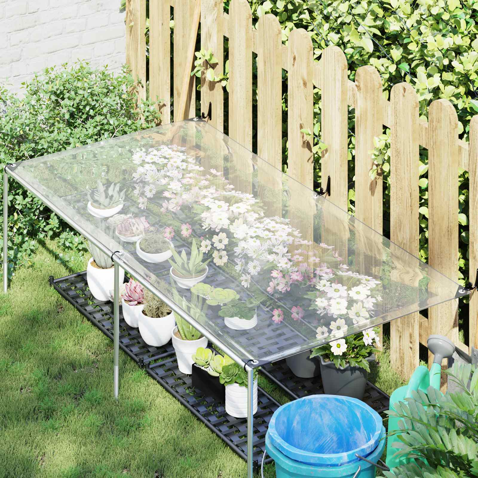 Augalų uždangalas Skaidrus 2,5 x 1,5 m PE Augalų uždangalas Skaidrus 2,5 x 1,5 m PE - Image 2