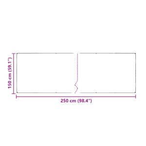 Augalų uždangalas Skaidrus 2,5 x 1,5 m PE