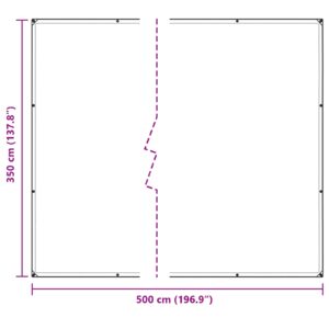 Augalų uždangalas Skaidrus 5 × 3,5 m PE