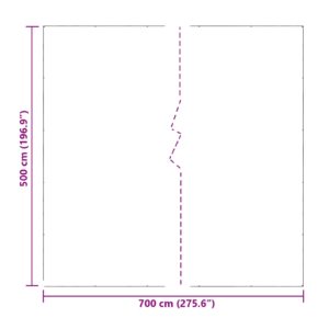 Augalų uždangalas Skaidrus 7 x 5 m PE