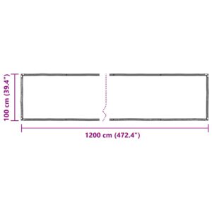 Augalų uždangalas Skaidrus 1 x 12 m PE