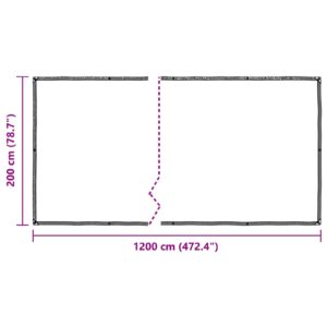 Augalų uždangalas Skaidrus 2 x 12 m PE