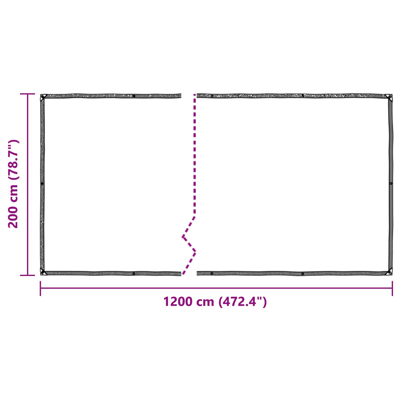 Augalų uždangalas Skaidrus 2 x 12 m PE Augalų uždangalas Skaidrus 2 x 12 m PE
