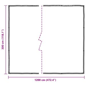 Augalų uždangalas Skaidrus 3 x 12 m PE