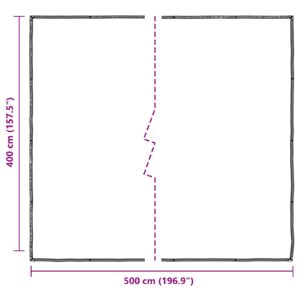 Augalų uždangalas Skaidrus 4 x 5 m PE