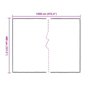 Augalų uždangalas Skaidrus 4 x 12 m PE