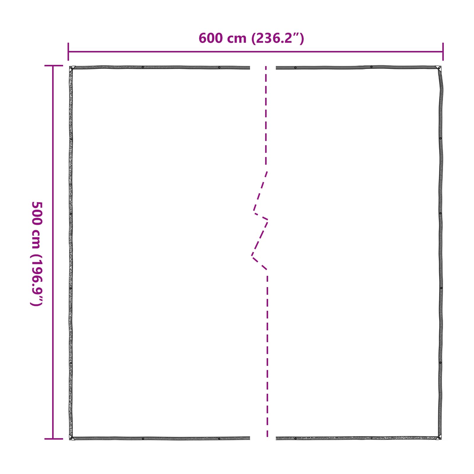 Augalų uždangalas Skaidrus 5 x 6 m PE Augalų uždangalas Skaidrus 5 x 6 m PE