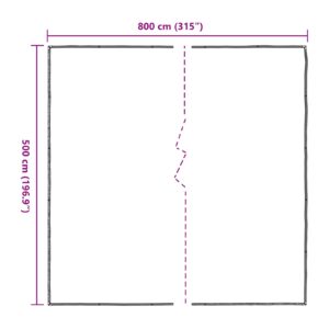 Augalų uždangalas Skaidrus 5 x 8 m PE