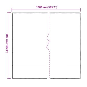 Augalų uždangalas Skaidrus 5 x 10 m PE