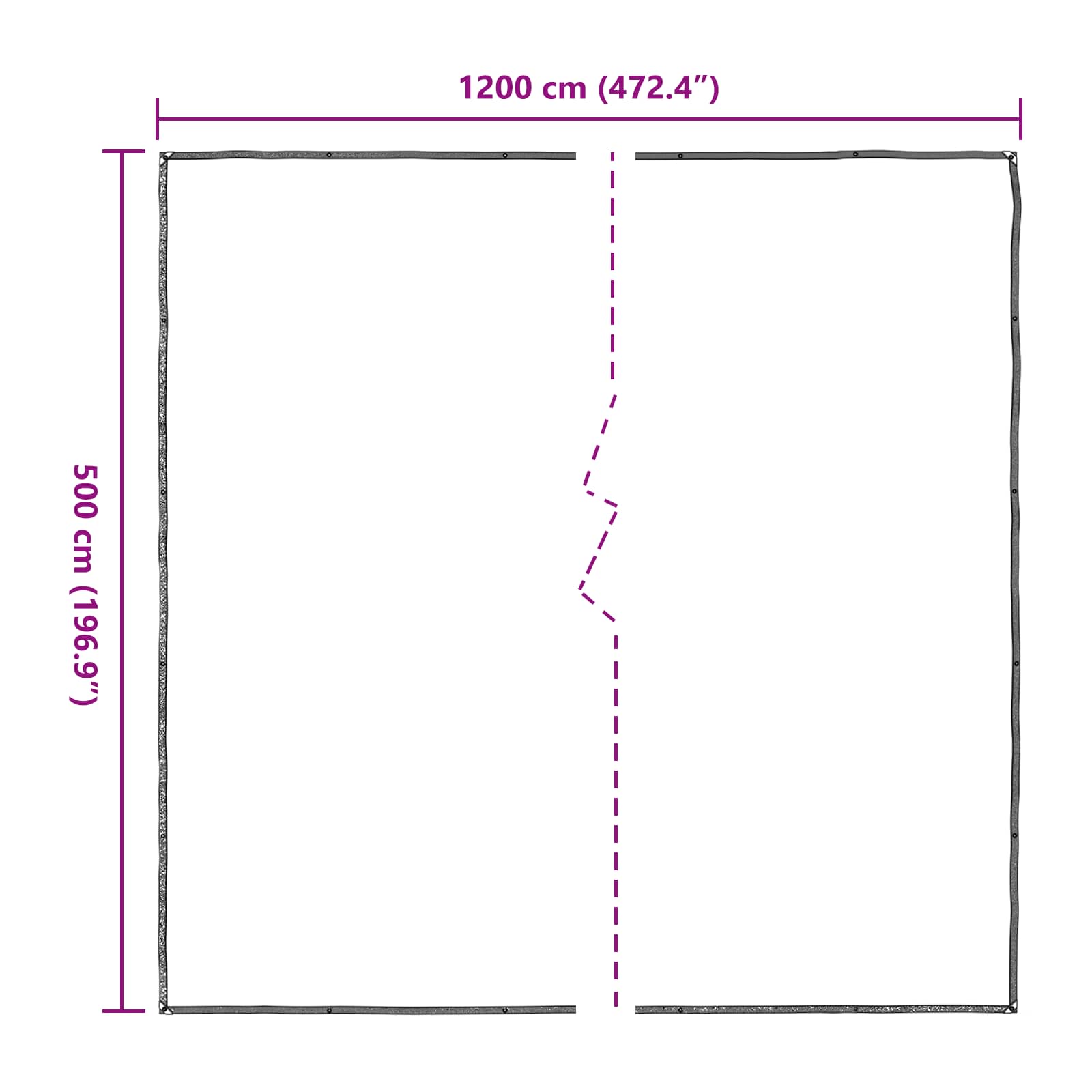 Augalų uždangalas Skaidrus 5 x 12 m PE Augalų uždangalas Skaidrus 5 x 12 m PE