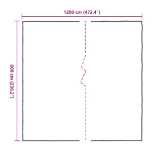 Augalų uždangalas Skaidrus 6 x 12 m PE