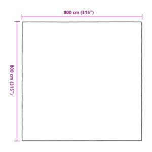 Augalų uždangalas Skaidrus 8 x 8 m PE