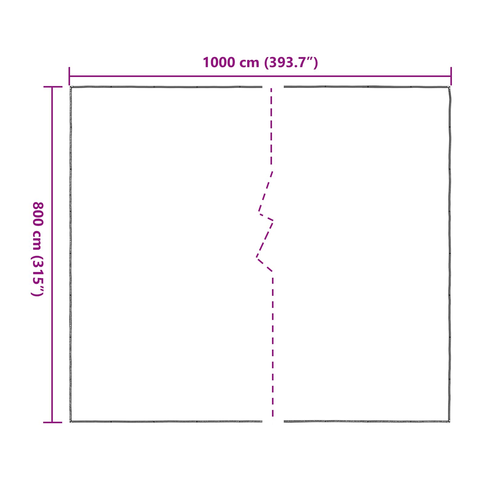 Augalų uždangalas Skaidrus 8 x 10 m PE Augalų uždangalas Skaidrus 8 x 10 m PE