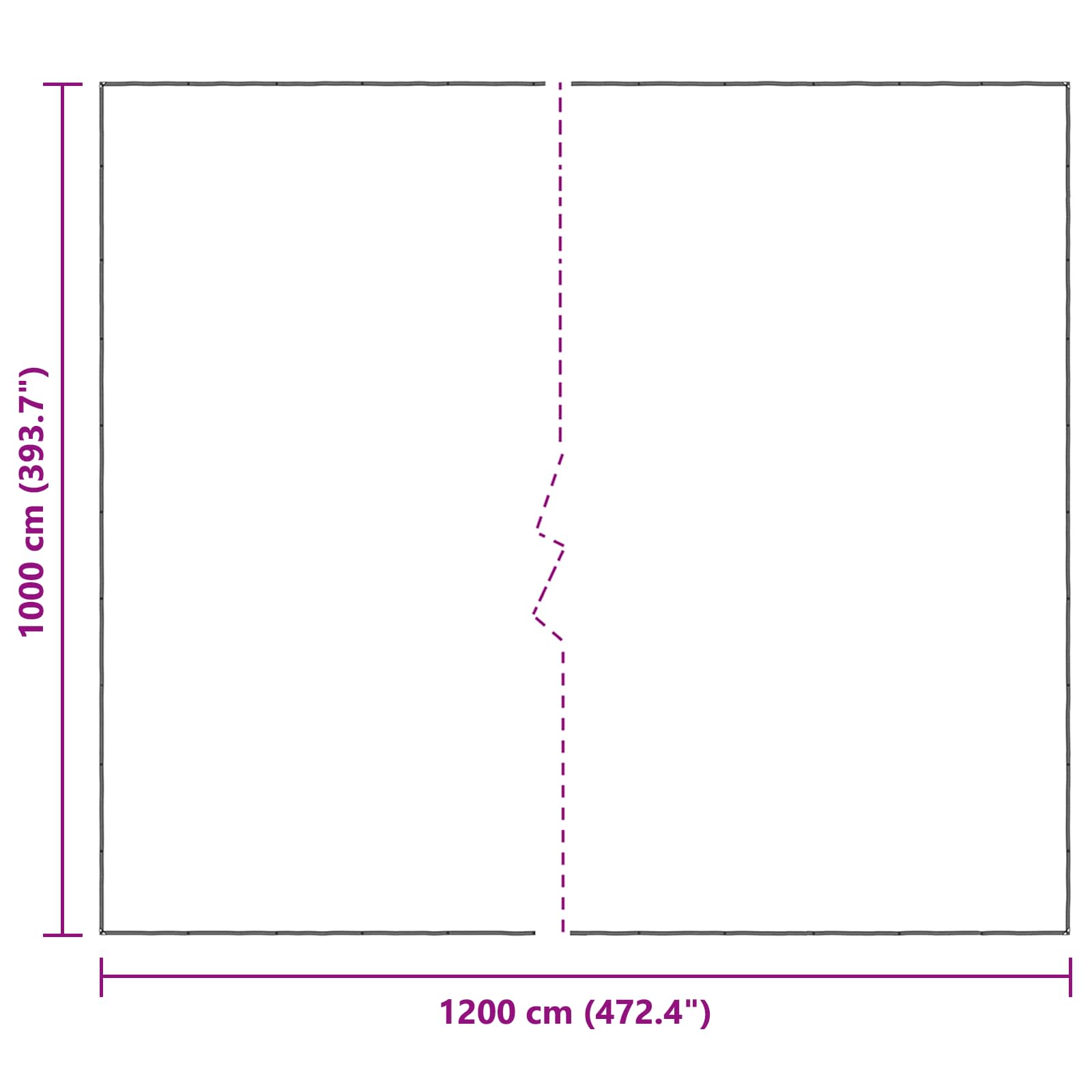 Augalų uždangalas Skaidrus 10 x 12 m PE Augalų uždangalas Skaidrus 10 x 12 m PE
