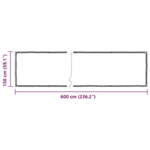 Augalų uždangalas Skaidrus 6 x 1,5 m PE