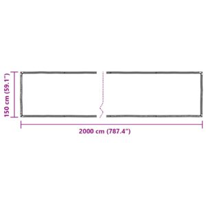 Augalų uždangalas Skaidrus 20 x 1,5 m PE