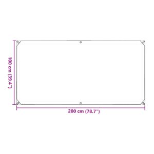 Augalų uždangalas Skaidrus 1 x 2 m PVC