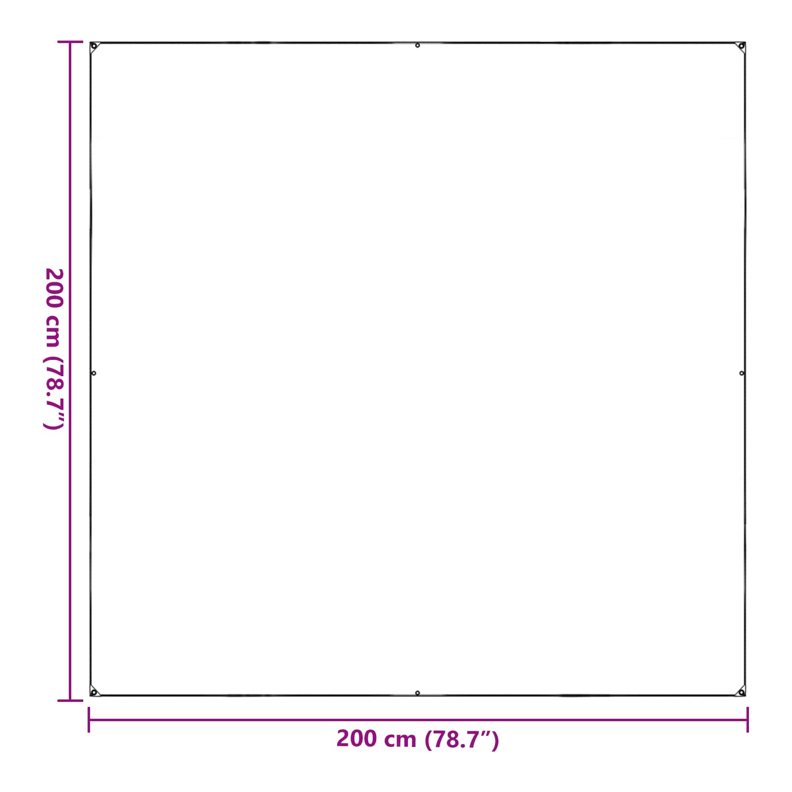 Augalų uždangalas Skaidrus 2 x 2 m PVC Augalų uždangalas Skaidrus 2 x 2 m PVC