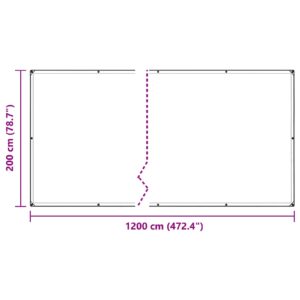 Augalų uždangalas Skaidrus 2 x 12 m PVC